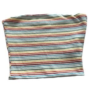 Better Be Striped Tube Crop Top Size Small
12” across by 9” length #Rainbow